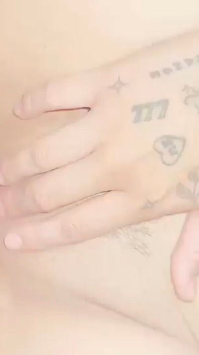 Polishes friend's white fuckstick